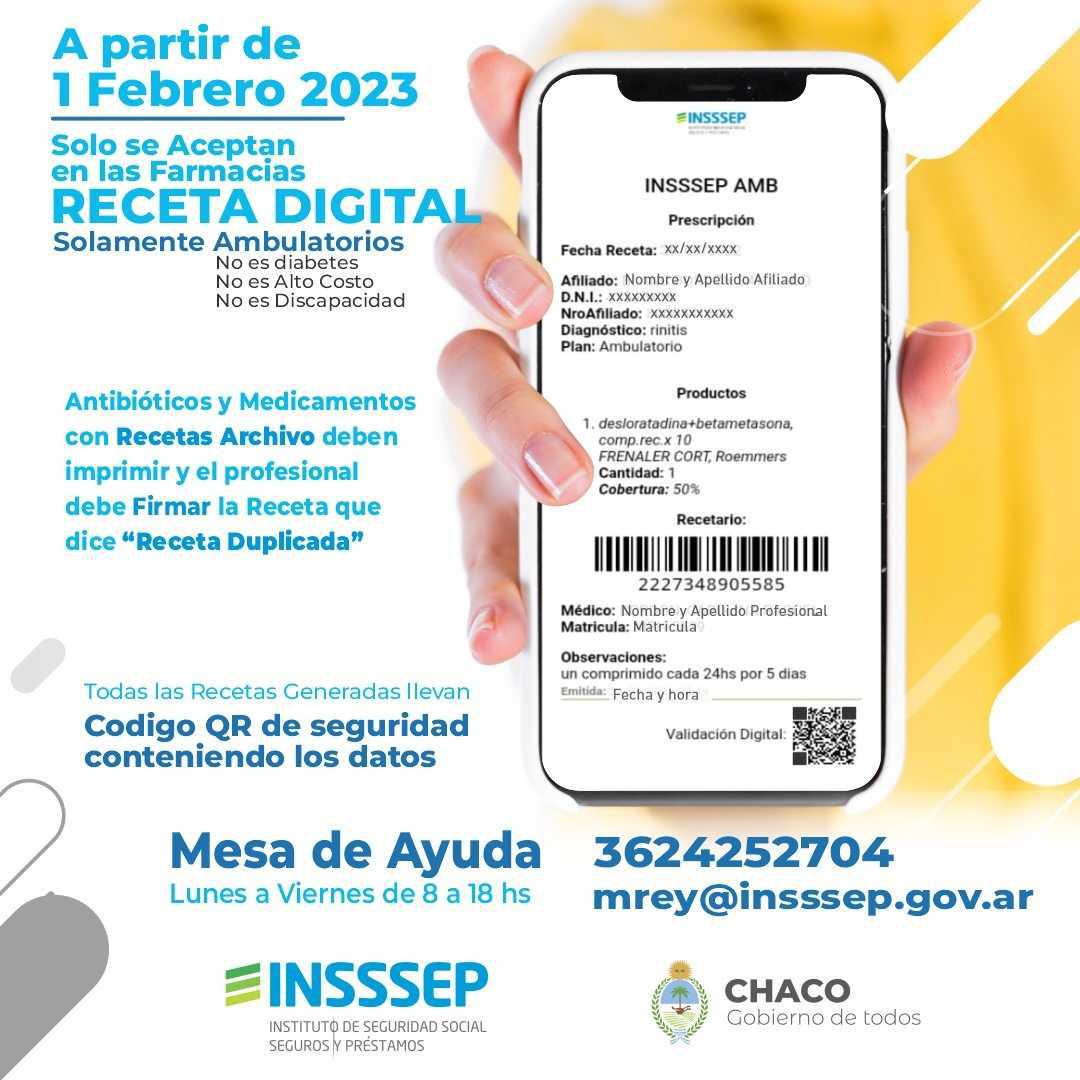 INSSSEP Desde febrero s lo se aceptar la receta digital